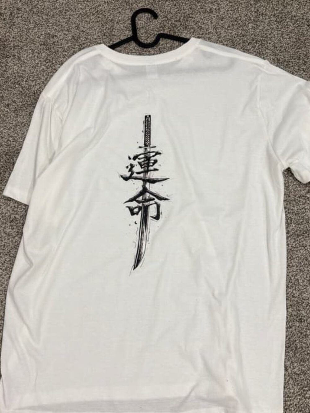 Katana Sword Graphic T-Shirt XXL